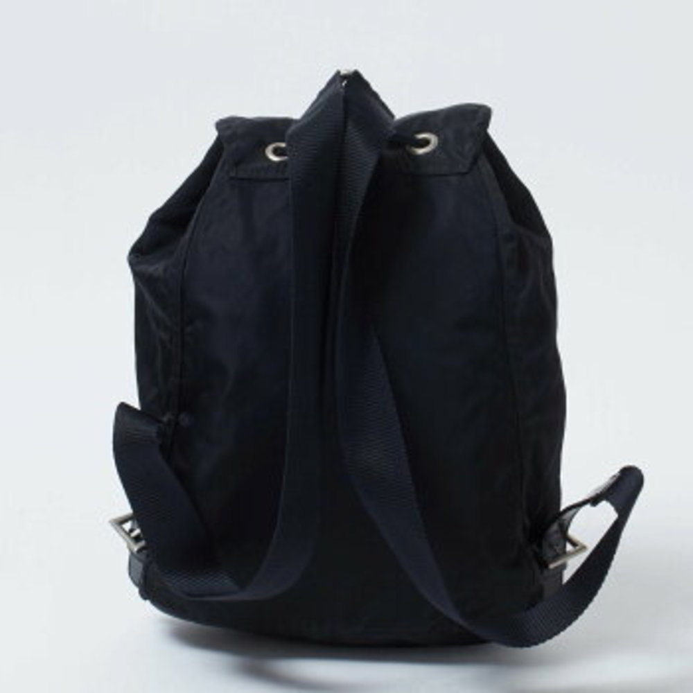 Nylon Tesuto Backpack Rucksack Backpack Black - image 3